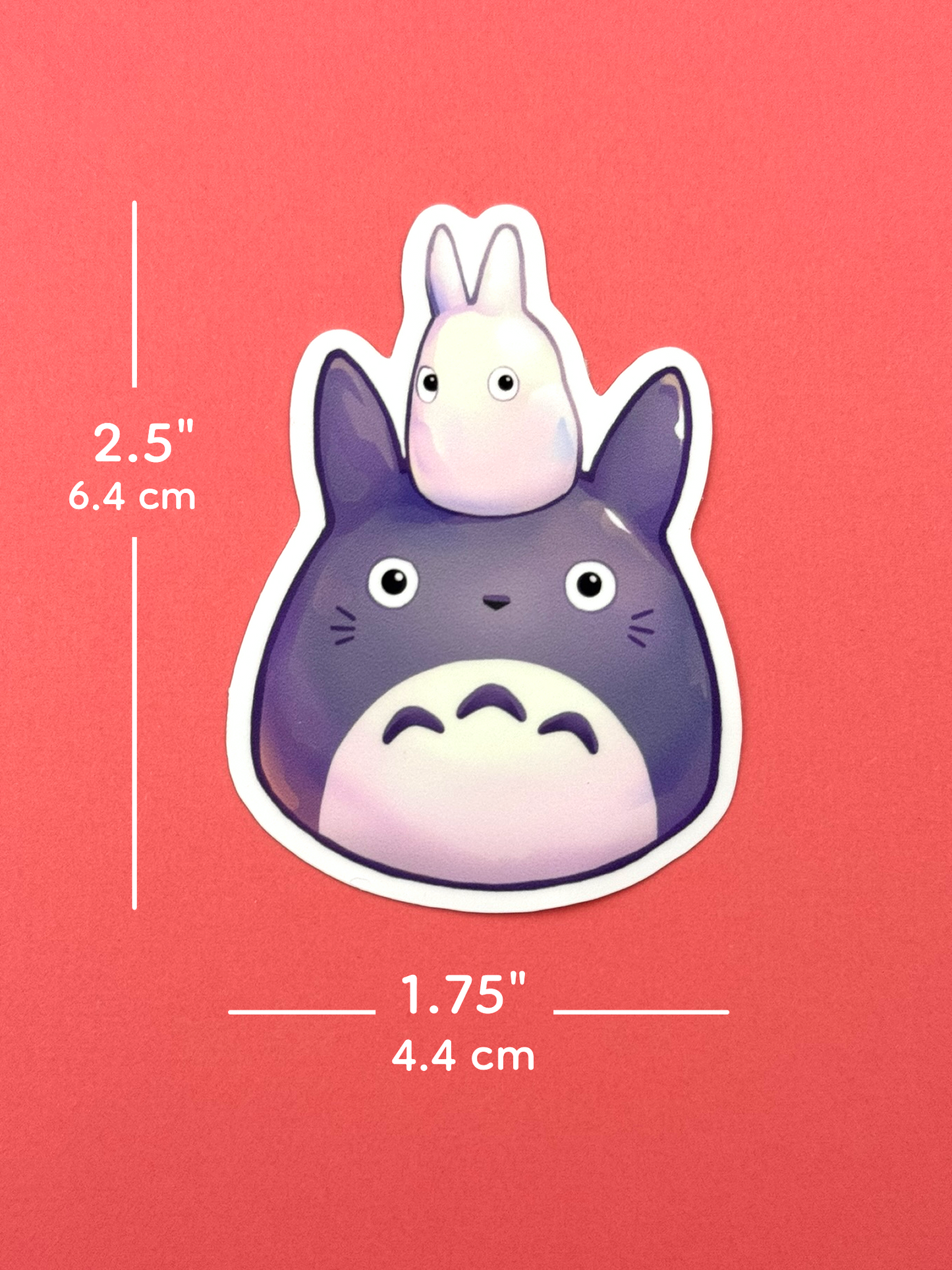 Totoro Mochi Sticker — Die-Cut Waterproof Vinyl