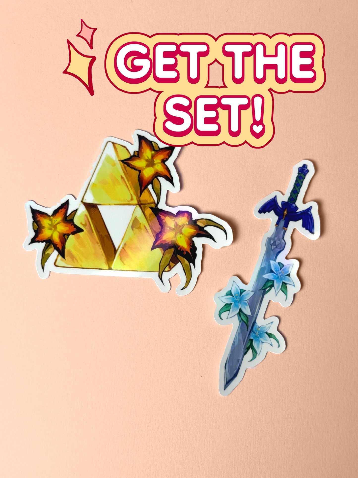 You can buy a set of Zelda stickers including the Triforce and master sword.