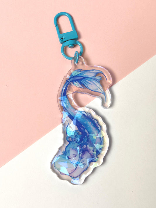Holographic Mermaid - Holographic - Acrylic Keychain