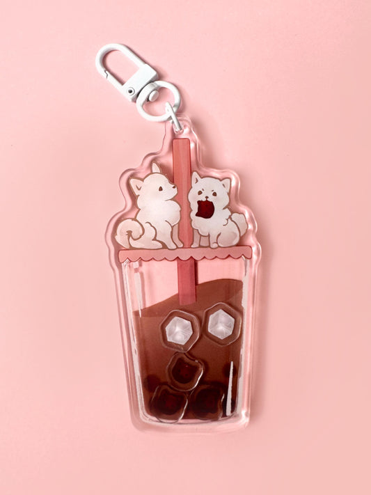 Bubble Tea Keychain - Acrylic Shaker Keychain