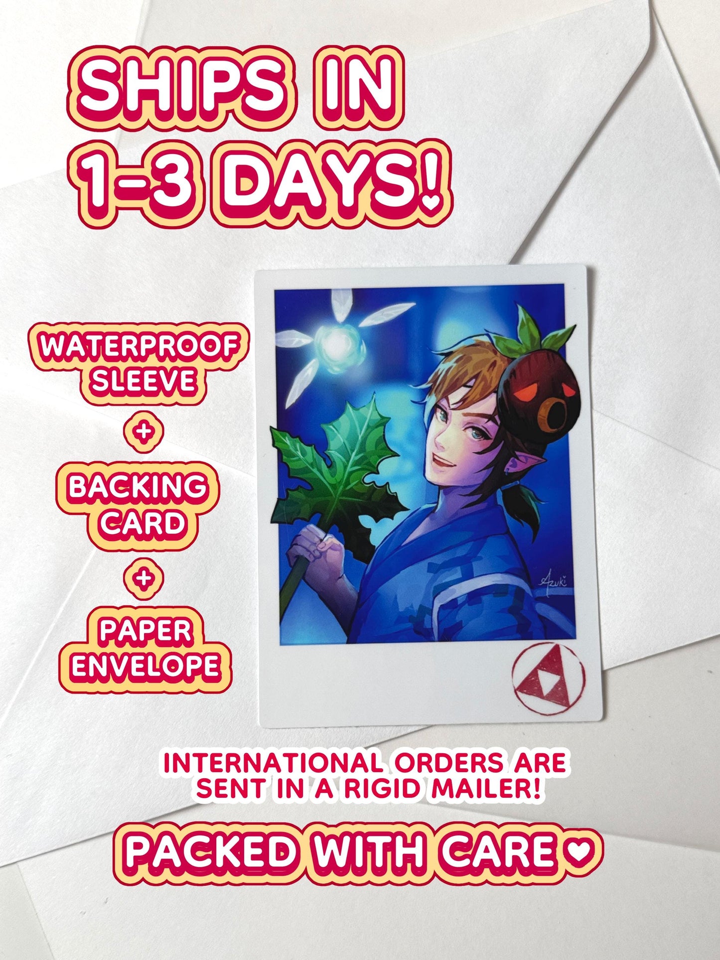 Yukata Link - Glossy - Waterproof Sticker