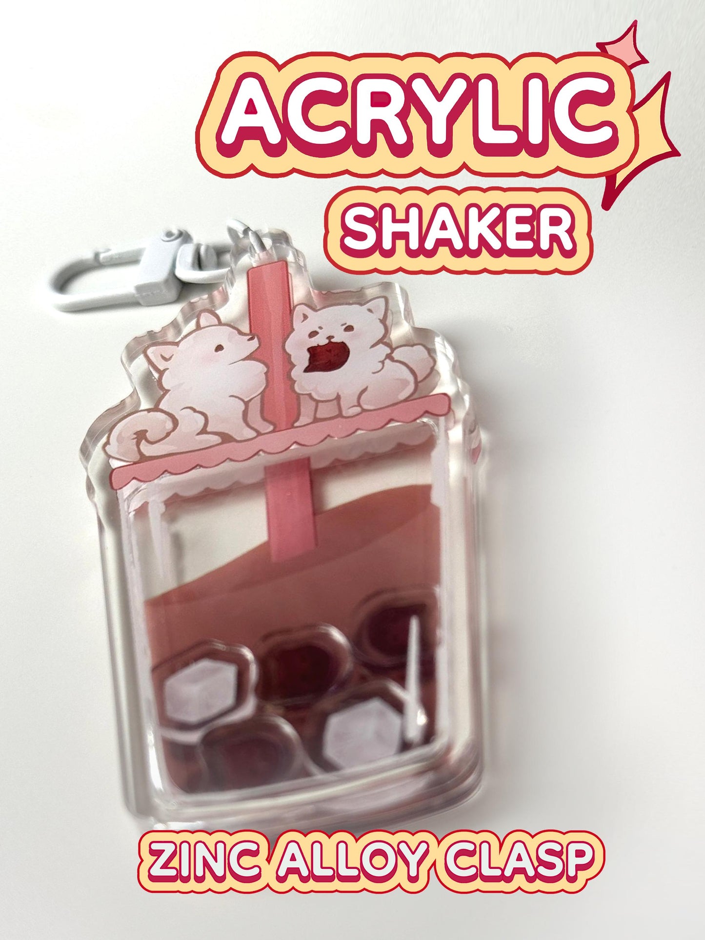 Bubble Tea Keychain - Acrylic Shaker Keychain