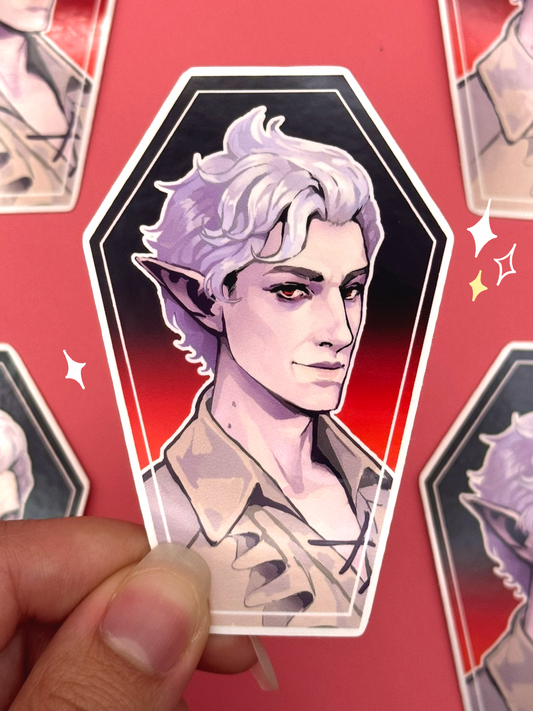 Astarion Baldur's Gate 3 Sticker — Die-Cut Waterproof Vinyl