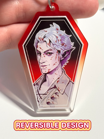 Astarion Baldur's Gate 3 Keychain — Reversible Gradient Acrylic Charm