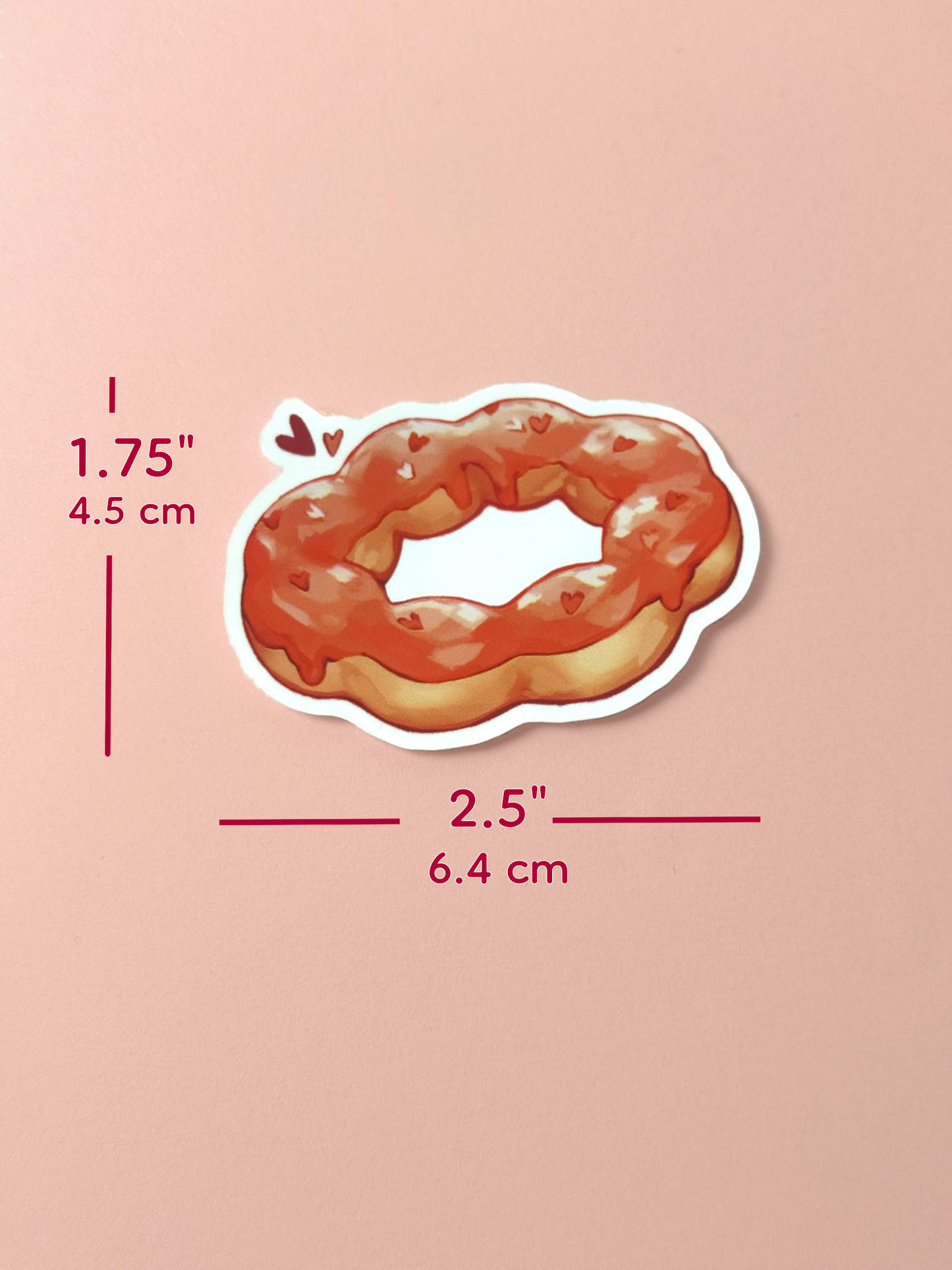 Strawberry Mochi Donut | Soft Touch Waterproof Sticker