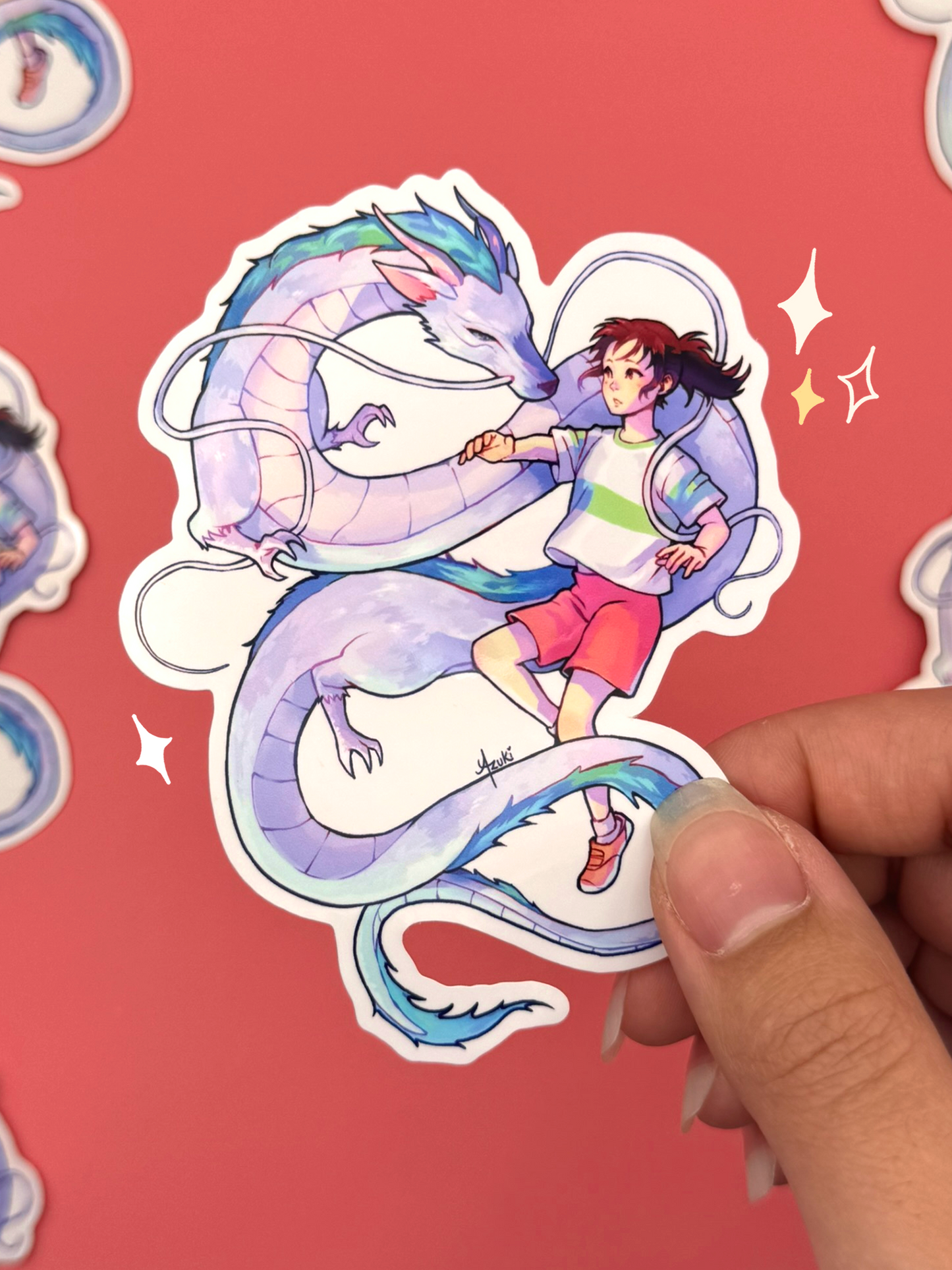 Haku and Chihiro Sticker — Die-Cut Waterproof Vinyl