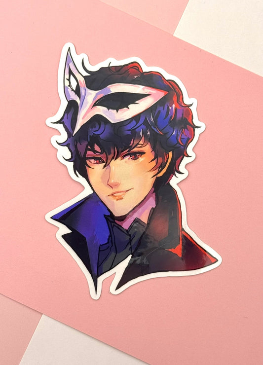 Joker Persona 5 Sticker — Phantom Thief Die-Cut Waterproof Vinyl