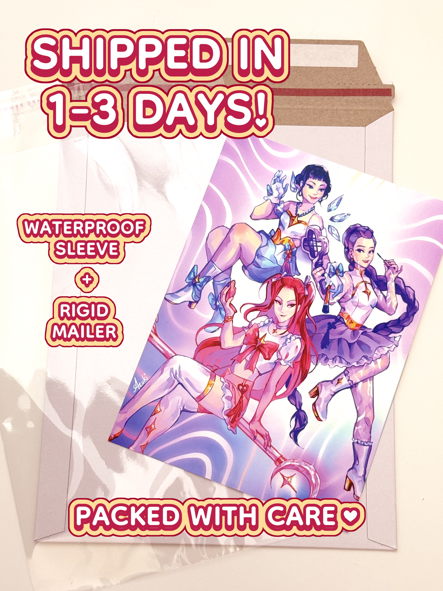 Huntrix Magical Girls  - Glossy Art Print