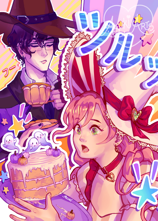 Lili and Caelum -  Glossy Art Print