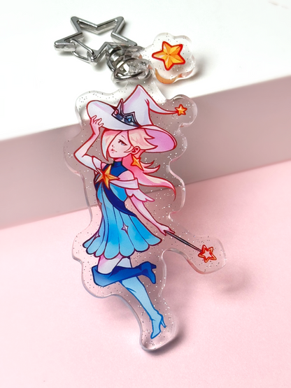 Mage Rosalina - Super Mario - Glitter Acrylic Keychain