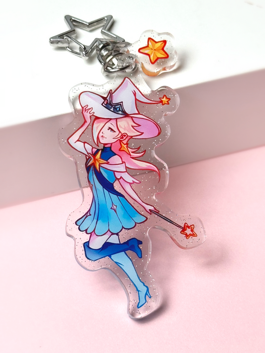 Mage Rosalina - Super Mario - Glitter Acrylic Keychain