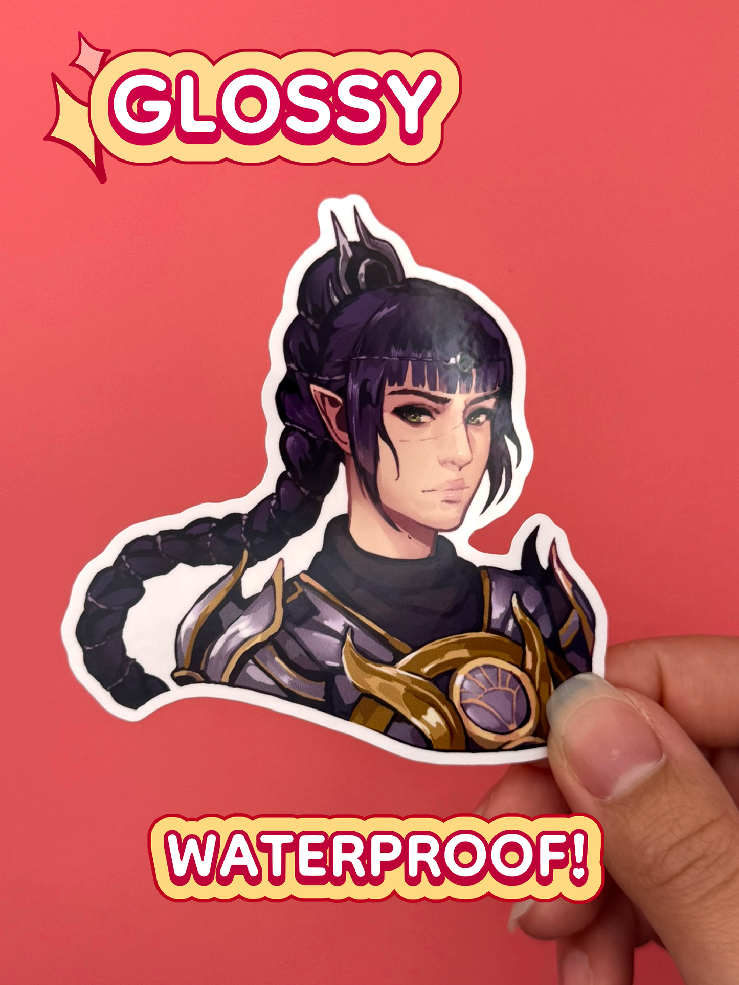 Shadowheart Baldur's Gate 3 Sticker — Die-Cut Waterproof Vinyl