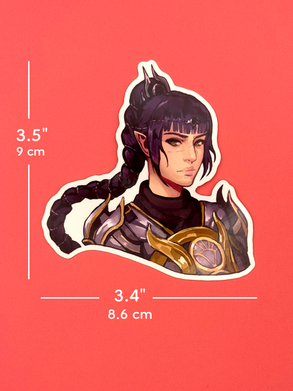 Shadowheart Baldur's Gate 3 Sticker — Die-Cut Waterproof Vinyl