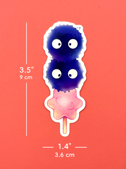Soot Sprite Sticker — Die-Cut Waterproof Vinyl