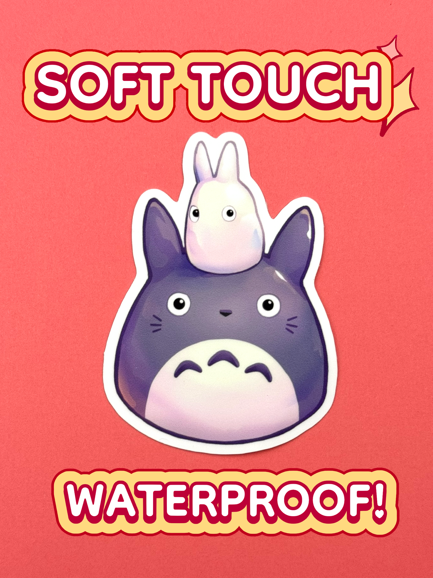 Totoro Mochi Sticker — Die-Cut Waterproof Vinyl