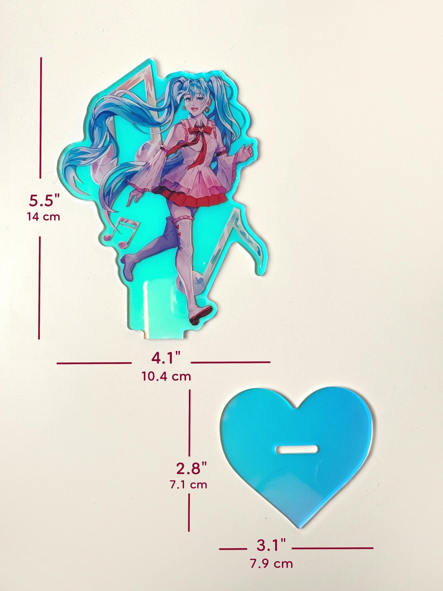 Rainbow Miku - Vocaloid - Rainbow Acrylic Standee