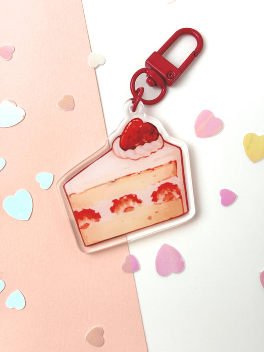 Strawberry Shortcake Keychain  - Acrylic Keychain