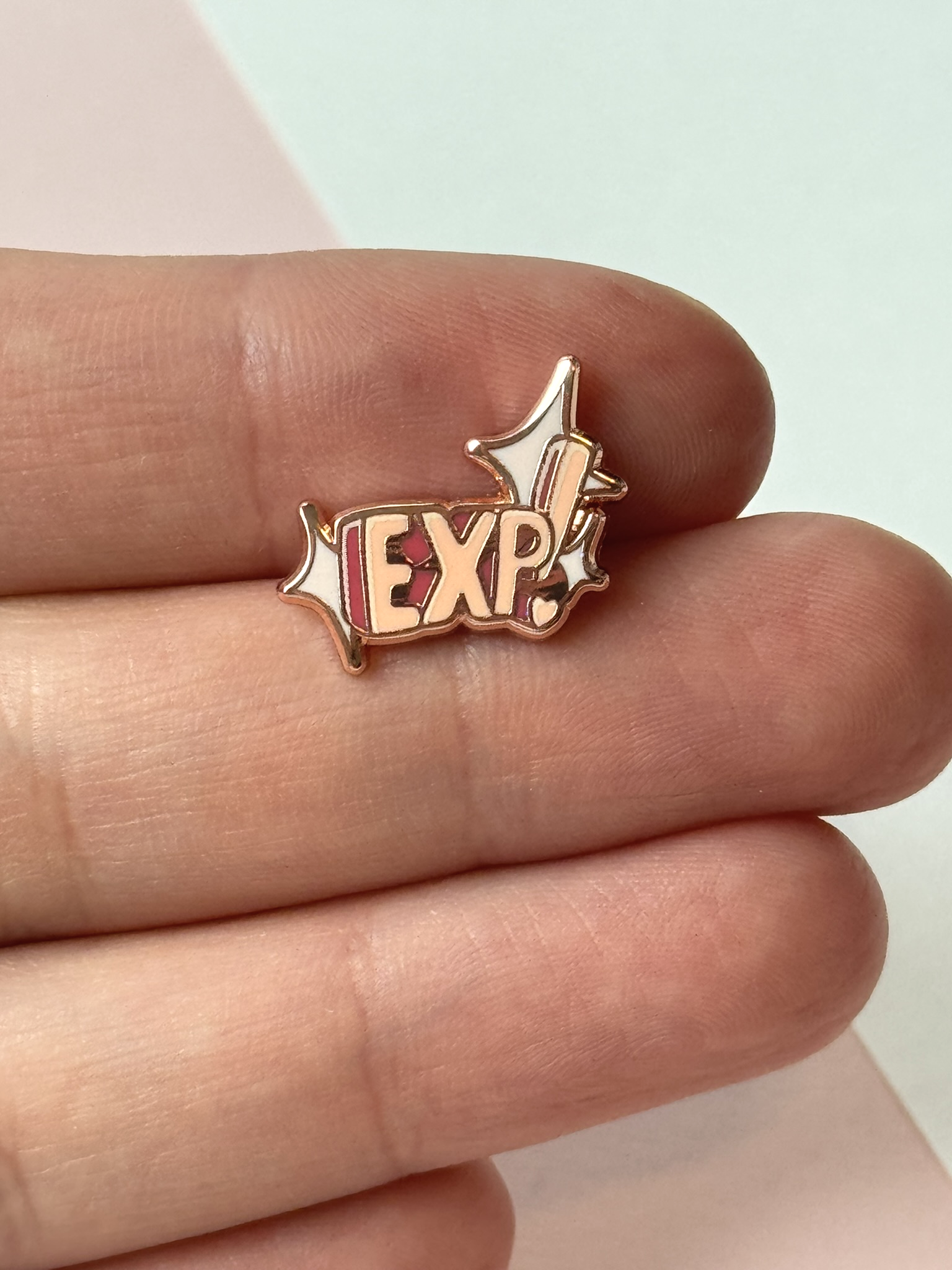 The EXP pin held in hand