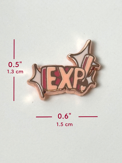 The EXP pin measures 0.5 inches tall and 0.6 inches wide.