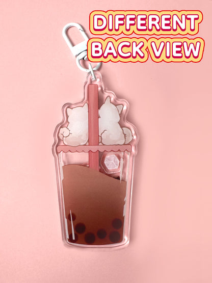 Bubble Tea Keychain - Acrylic Shaker Keychain