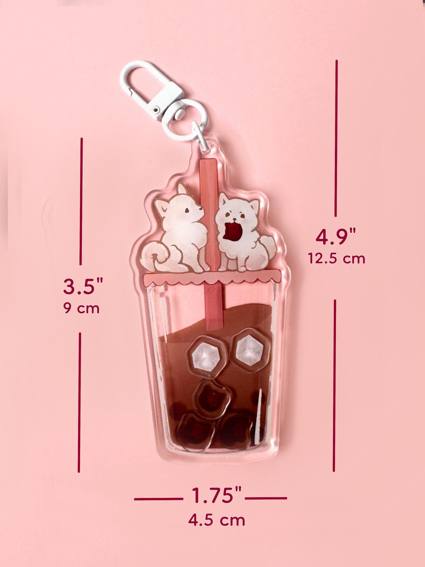 Bubble Tea Keychain - Acrylic Shaker Keychain