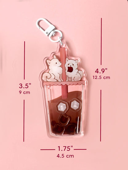 Bubble Tea Keychain - Acrylic Shaker Keychain