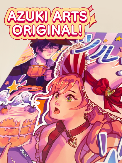The Lili and Caelum print is an Azuki Arts original.