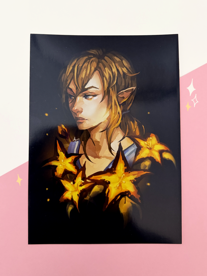 The Link print displayed on paper.
