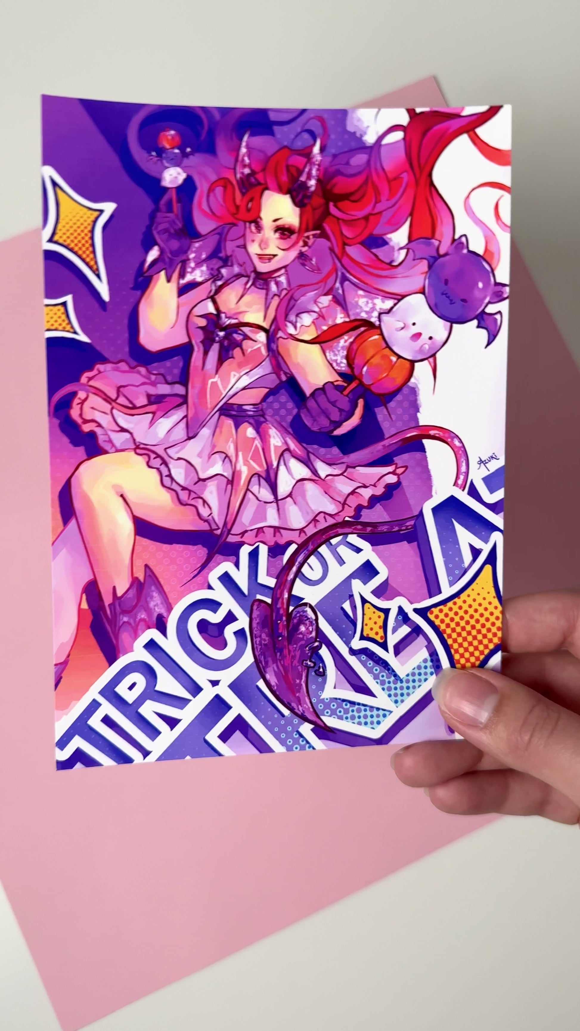 This video highlights the Azuki Demon girl print in different lighting.