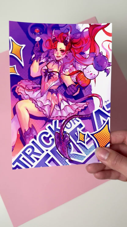 This video highlights the Azuki Demon girl print in different lighting.
