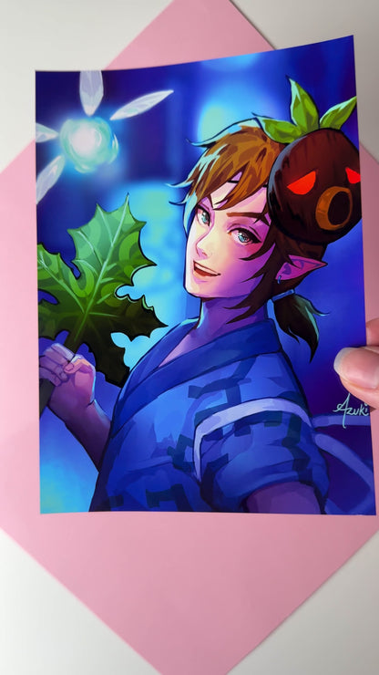 Yukata Link - Glossy Art Print