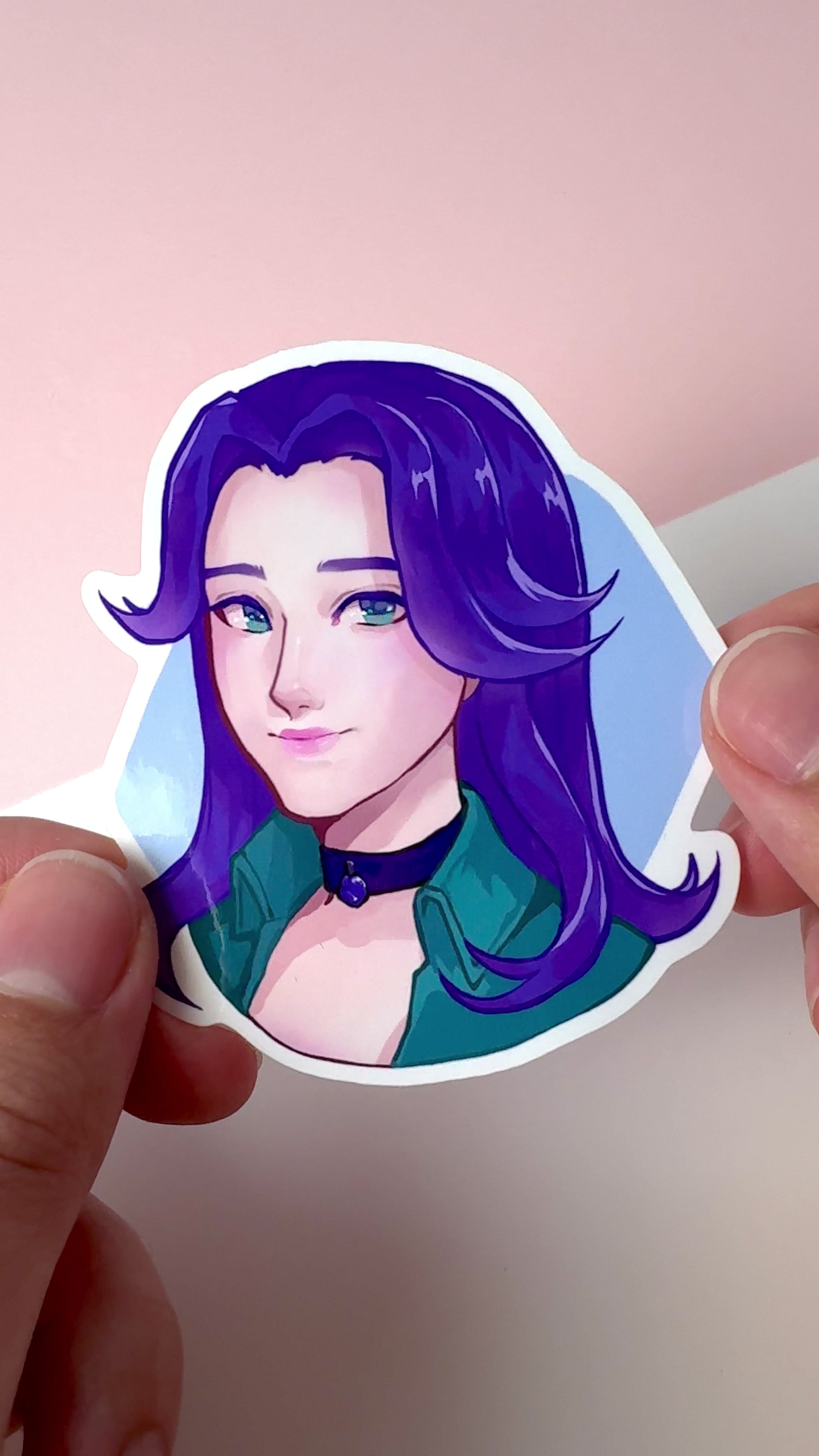 This video highlights the Abigail sticker under different lighting.