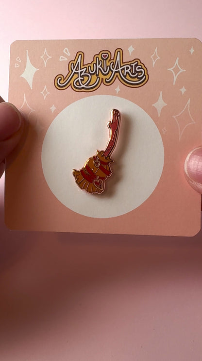 Witch Broom - Hard Enamel Pin
