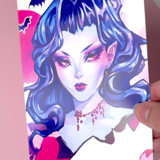 The video highlights the Vamp print in different lighting.