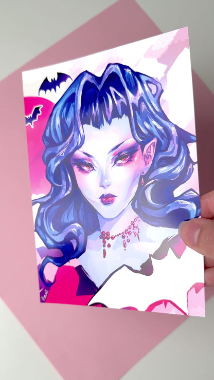 The video highlights the Vamp print in different lighting.