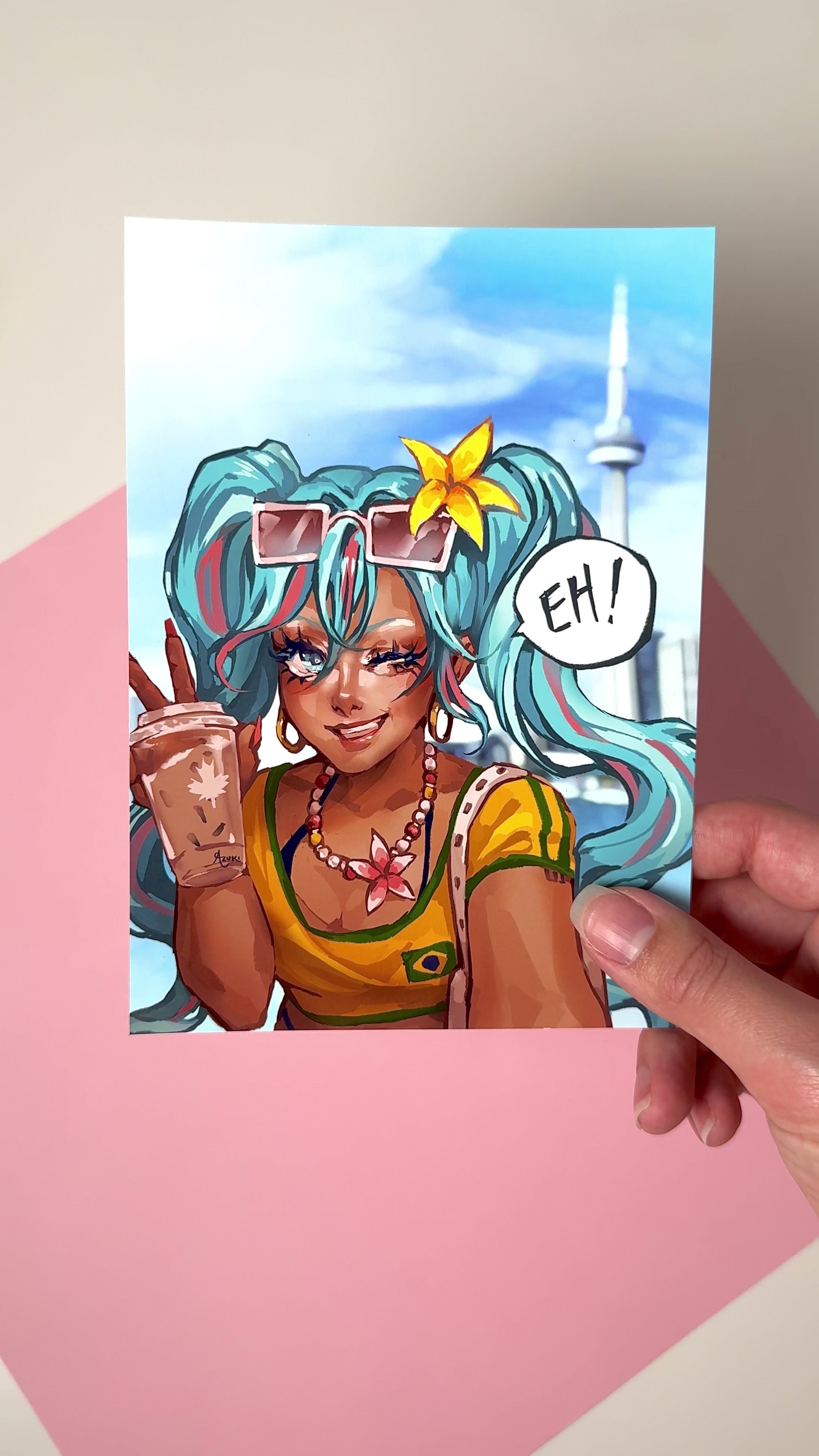 This video highlights the Brazilian Miku print in different lighting.