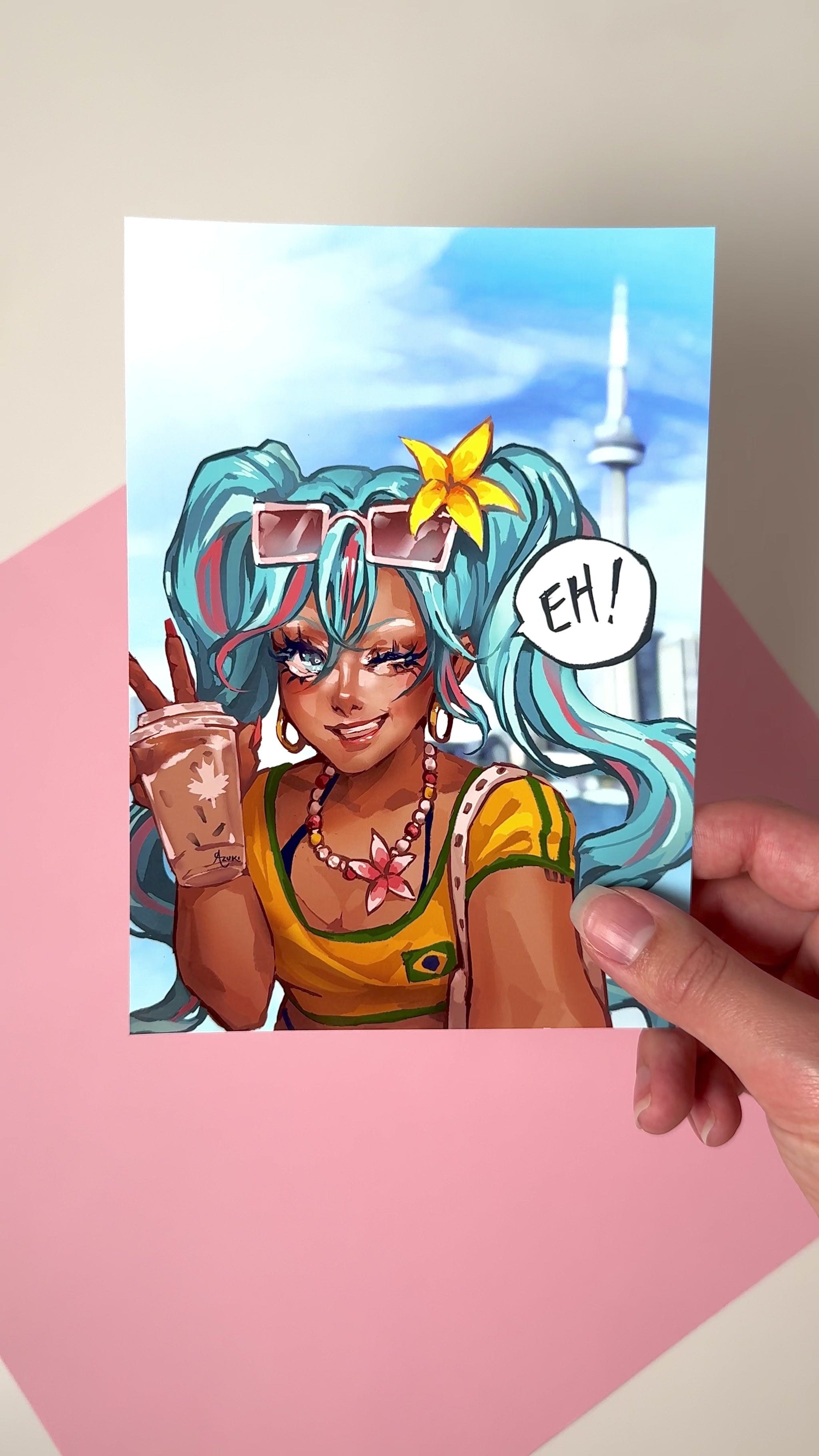 This video highlights the Brazilian Miku print in different lighting.