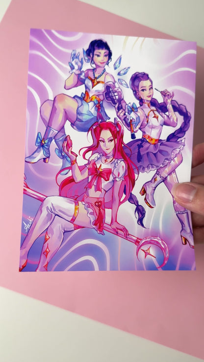 Huntrix Magical Girls  - Glossy Art Print