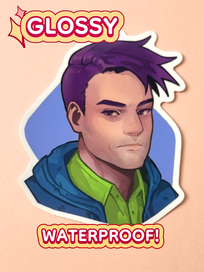 The Shane sticker is glossy and waterproof.