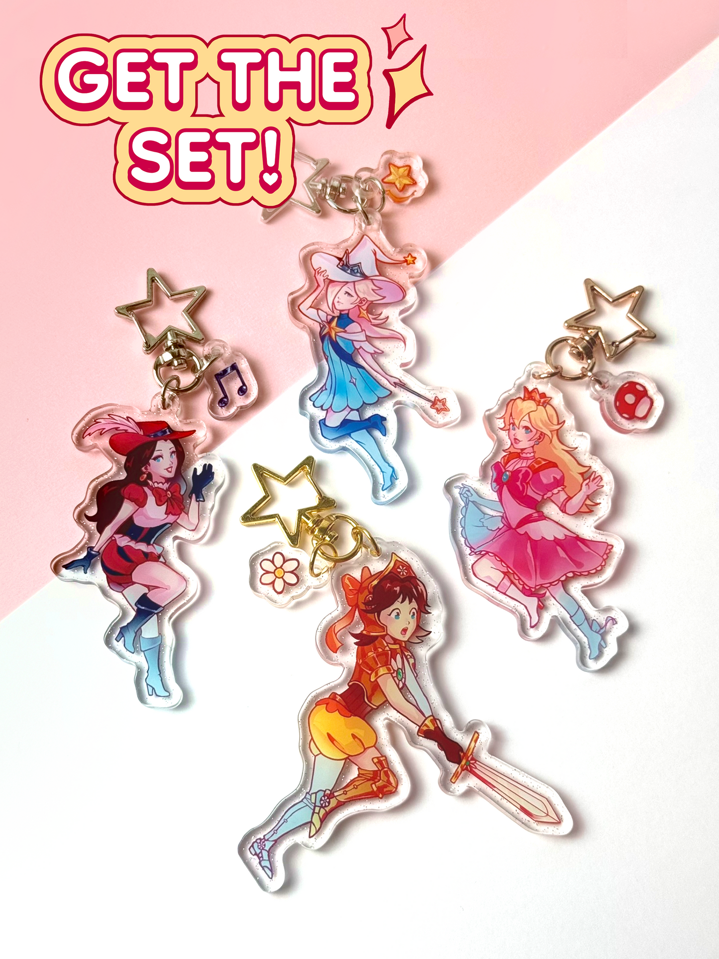 Get the entire Super Mario keychain set!