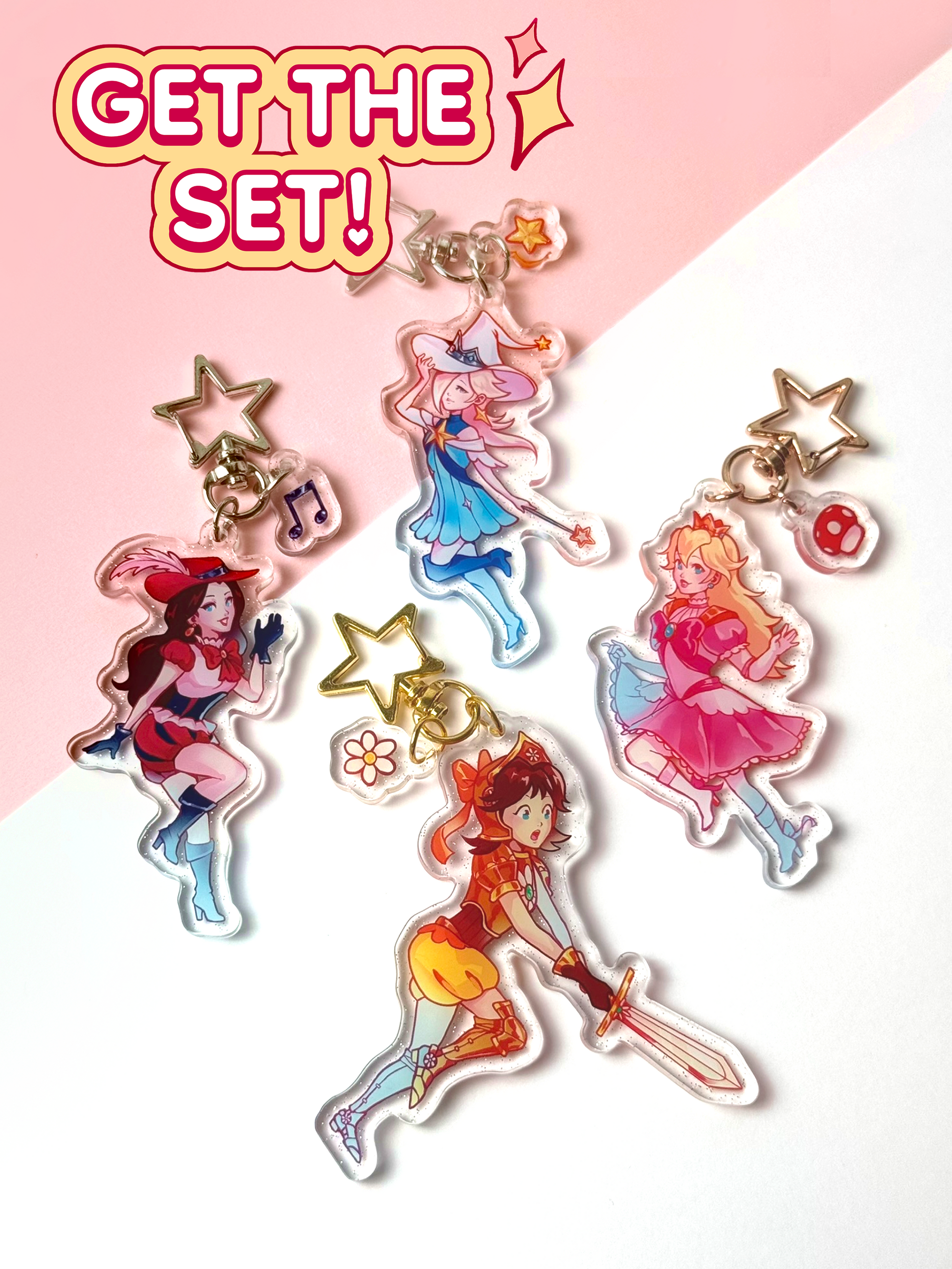 Get the entire Super Mario keychain set!